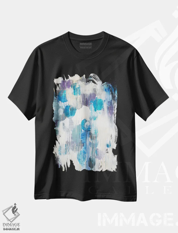 تیشرت مشکی طرح دار زندگی زیر آب اثر لیز جاردین | فروشگاه ایماژ