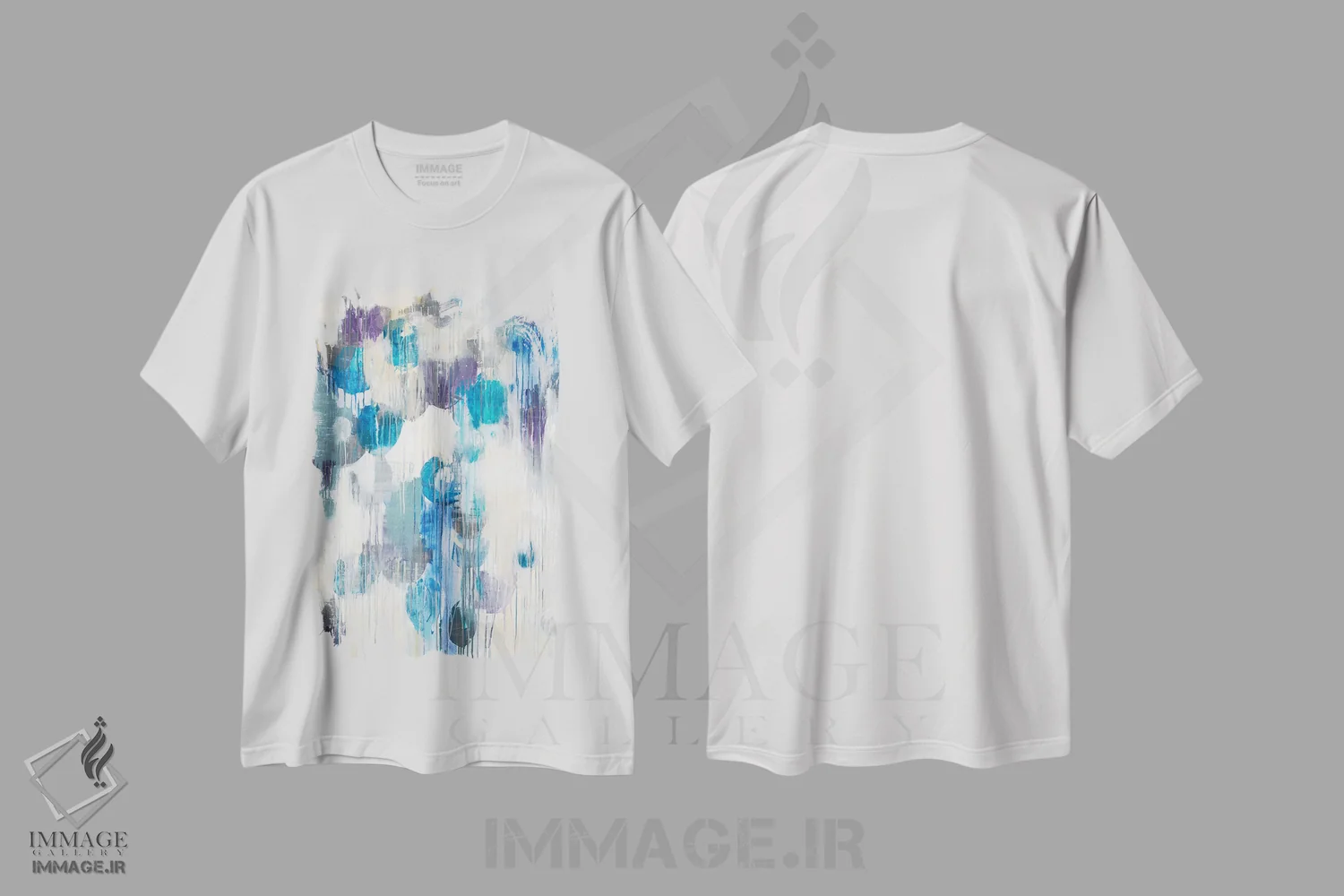 تیشرت سفید طرح دار زندگی زیر آب اثر لیز جاردین | immage.ir