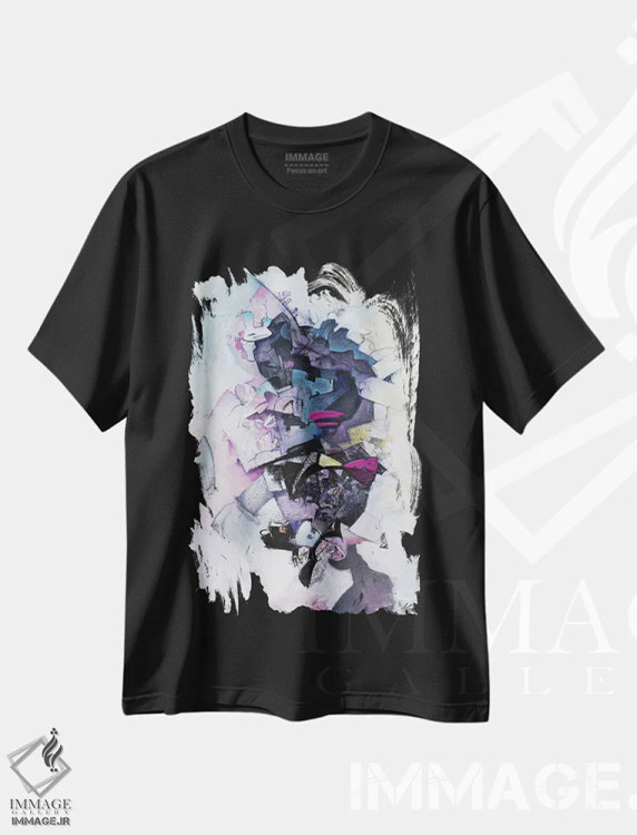 تیشرت مشکی طرح دار سقوط آزاد اثر جک آوتیسیان | immage.ir