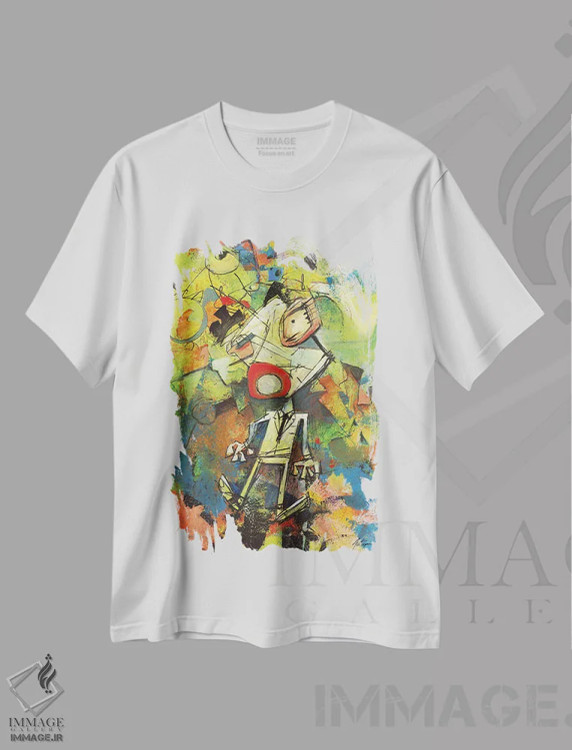 تیشرت سفید طرح دار غیرقابل تصور اثر جک آوتیسیان | فروشگاه ایماژ
