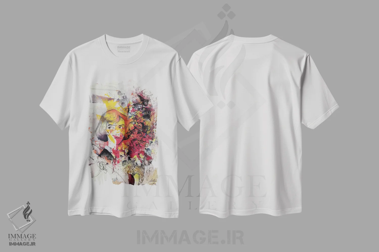 تیشرت سفید طرح دار ترفند، دکوراسیون جایگزین اثر جک آوتیسیان | immage.ir