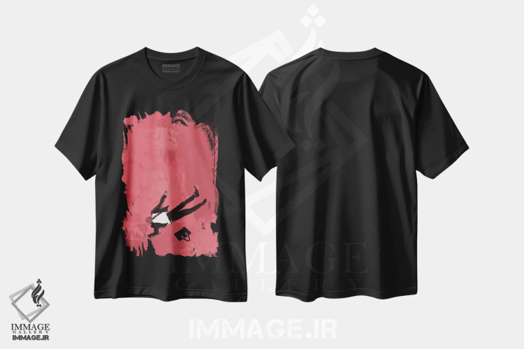 تیشرت مشکی طرح دار مرگ یک فروشنده اثر جک آوتیسیان | immage.ir