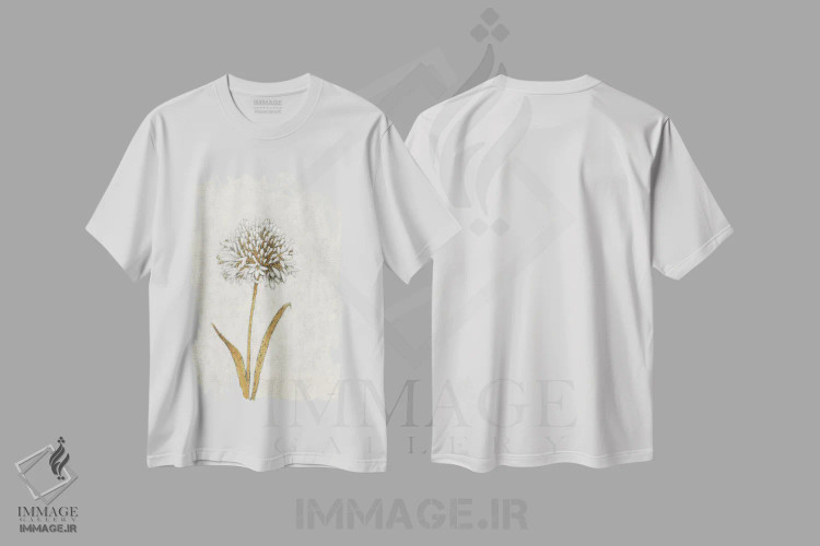 تیشرت سفید طرح دار تابستان درخشان شماره یک، دکور معاصر اثر جیمز وینس | immage.ir