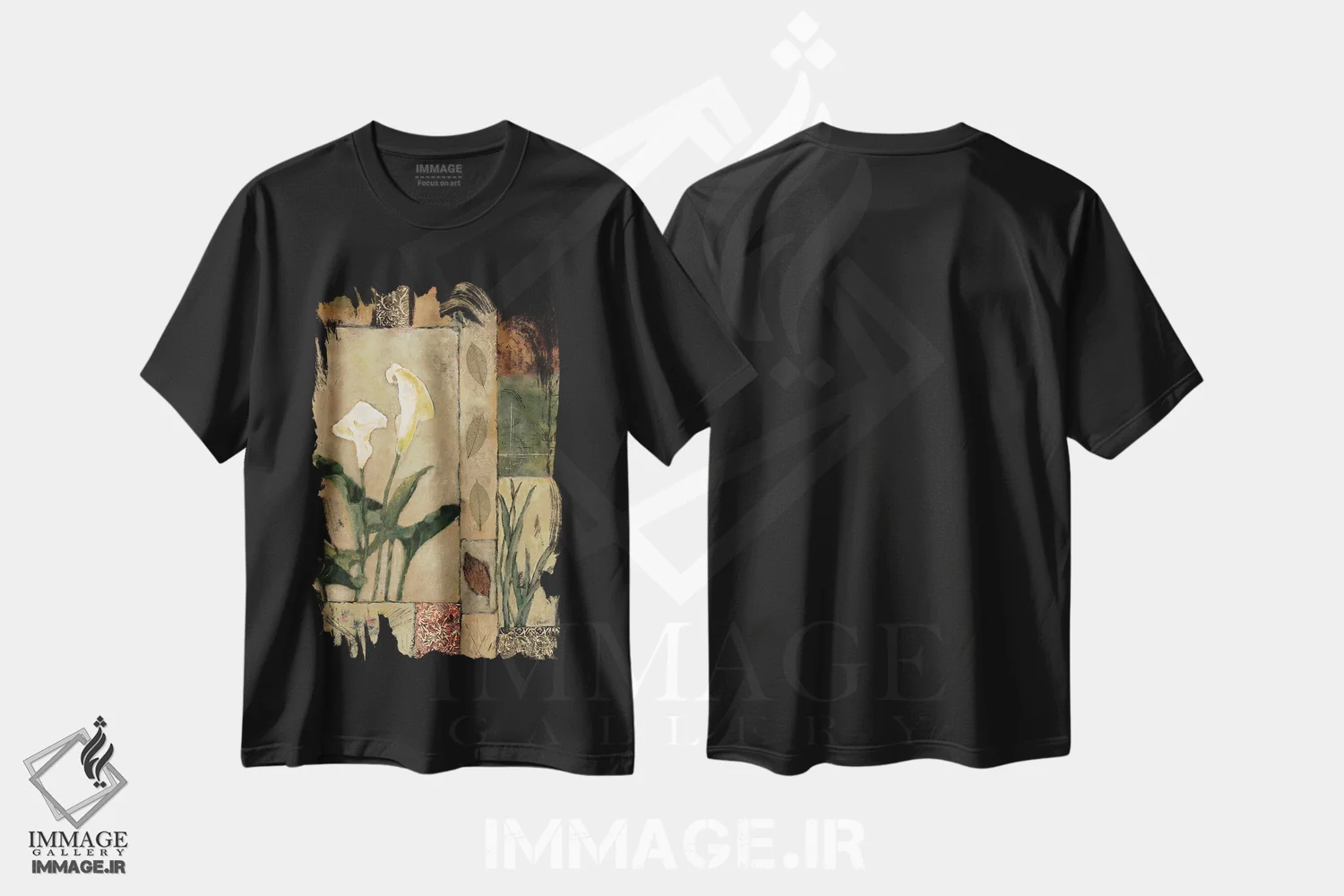 تیشرت مشکی طرح دار برکت طبیعت شماره یک، دکور معاصر اثر جودی باگناتو | immage.ir