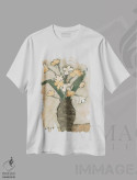 تیشرت سفید طرح دار گل ها از B شماره یک، دکور معاصر اثر جودی باگناتو | immage.ir