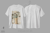 تیشرت سفید طرح دار گل ها از B شماره دو، دکور معاصر اثر جودی باگناتو | فروشگاه ایماژ