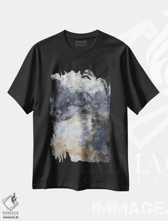 تیشرت مشکی طرح دار همان مسیر اثر جودی باگناتو | immage.ir