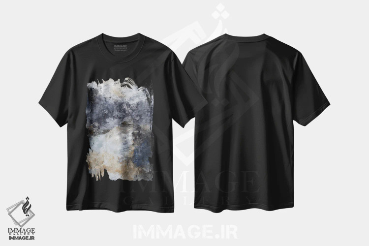 تیشرت مشکی طرح دار همان مسیر اثر جودی باگناتو | immage.ir