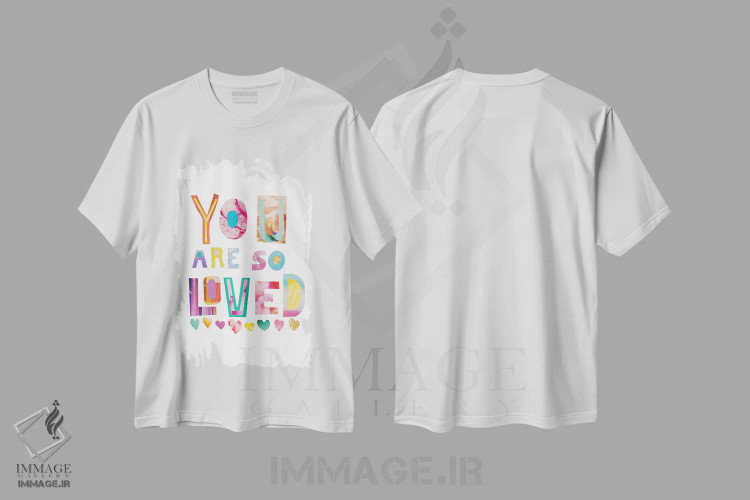 تیشرت سفید طرح دار تو خیلی دوست داشتنی هستی، هنر دیجیتال اثر جن بوچلی | immage.ir