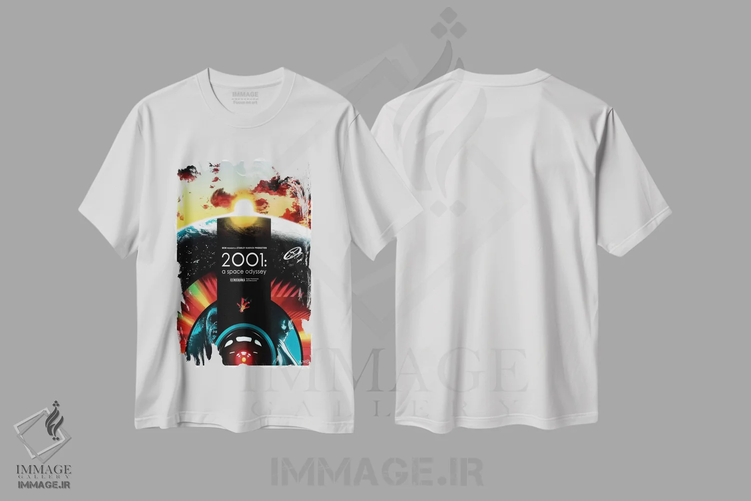 تیشرت سفید طرح دار ۲۰۰۱: یک اودیسه فضایی اثر جاشوا بودیچ | immage.ir
