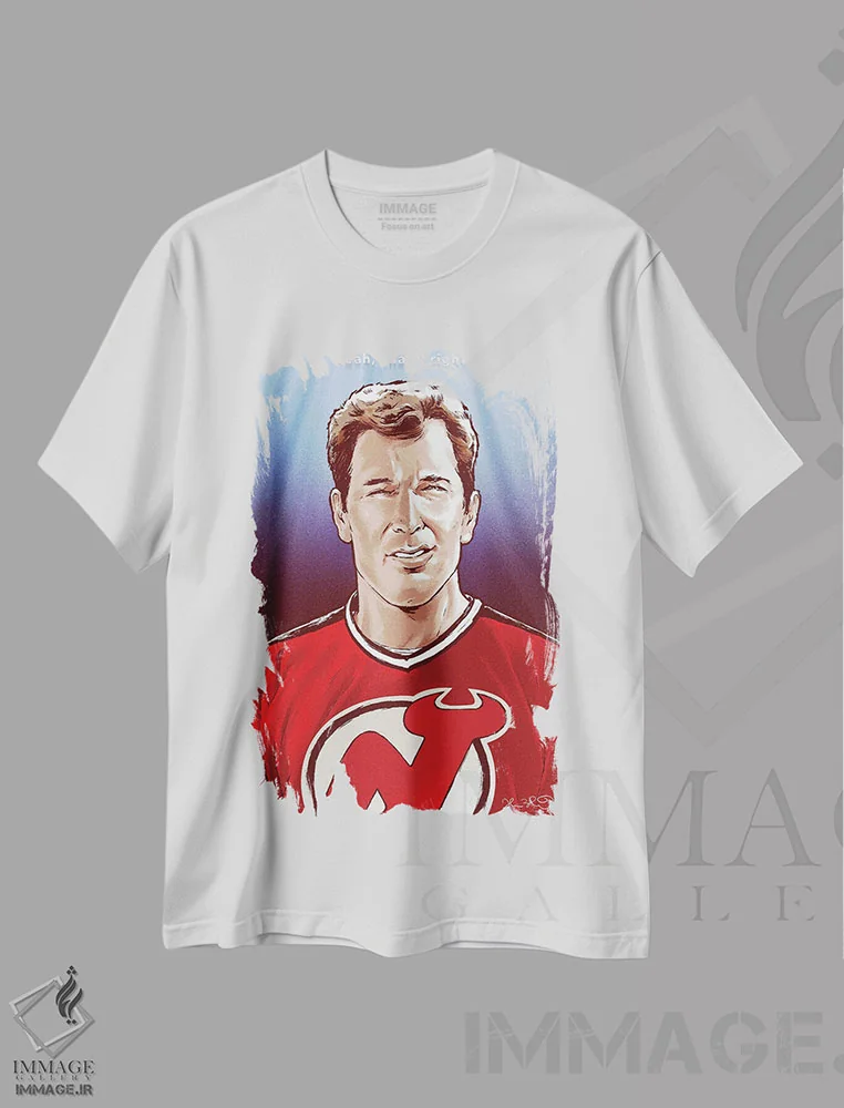 تیشرت سفید طرح دار پوتی، هنر دیجیتال اثر جاشوا بودیچ | immage.ir