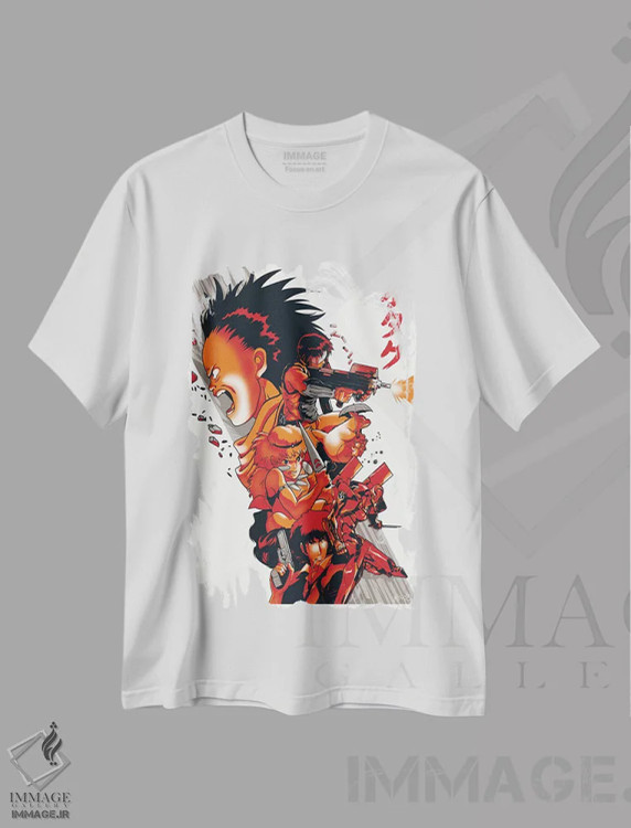 تیشرت سفید طرح دار اوتاکوی اسرارآمیز، انیمه اثر جاشوا بودیچ | فروشگاه ایماژ