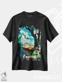 تیشرت مشکی طرح دار شاهزاده مونونوکه، انیمه اثر جاشوا بودیچ | فروشگاه ایماژ