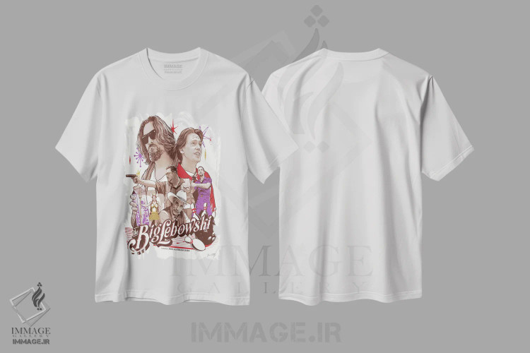 تیشرت سفید طرح دار بیگ لبوسکی اثر جاشوا بودیچ | فروشگاه ایماژ