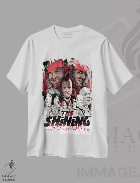 تیشرت سفید طرح دار درخشش اثر جاشوا بودیچ | فروشگاه ایماژ