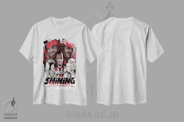 تیشرت سفید طرح دار درخشش اثر جاشوا بودیچ | فروشگاه ایماژ