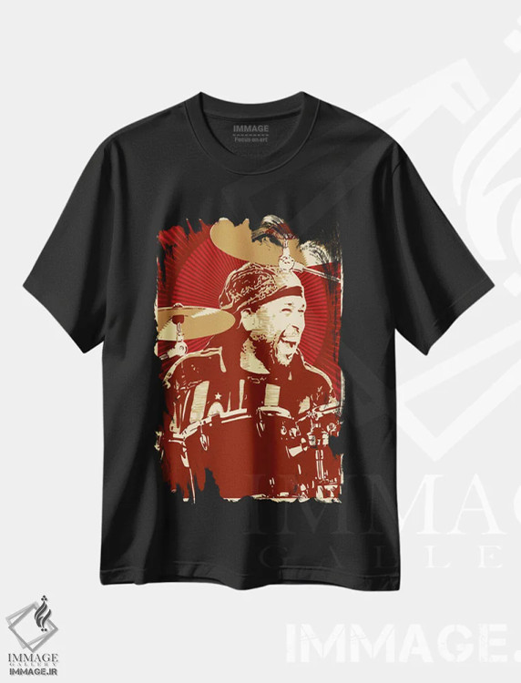 تیشرت مشکی طرح دار کارتر بوفورد اثر جاشوا بودیچ | immage.ir