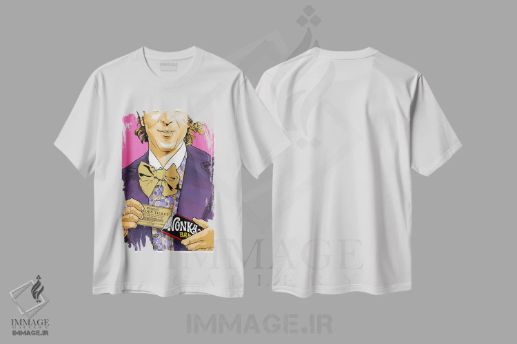 تیشرت سفید طرح دار ویلی وانکا، هنر فاخر معاصر اثر جاشوا بودیچ | immage.ir
