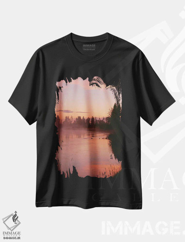 تیشرت مشکی طرح دار آثار جان بارگر - immage.ir