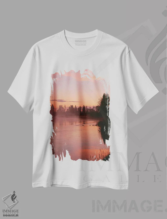 تیشرت سفید طرح دار آثار جان بارگر - فروشگاه ایماژ