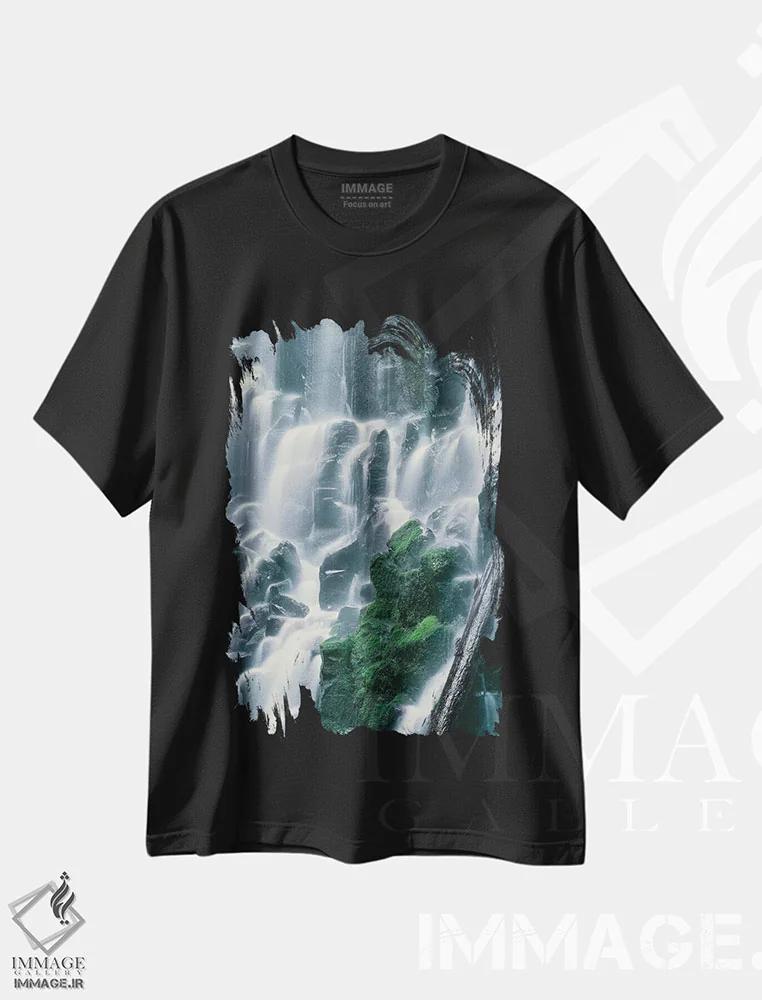 تیشرت مشکی طرح دار آثار جان بارگر - immage.ir