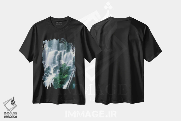 تیشرت مشکی طرح دار آثار جان بارگر - immage.ir