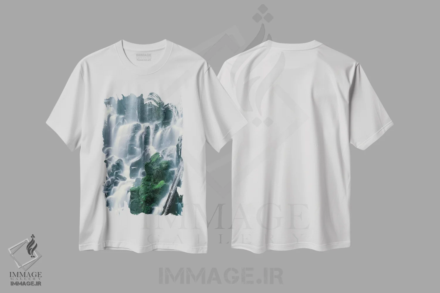 تیشرت سفید طرح دار آثار جان بارگر - فروشگاه ایماژ