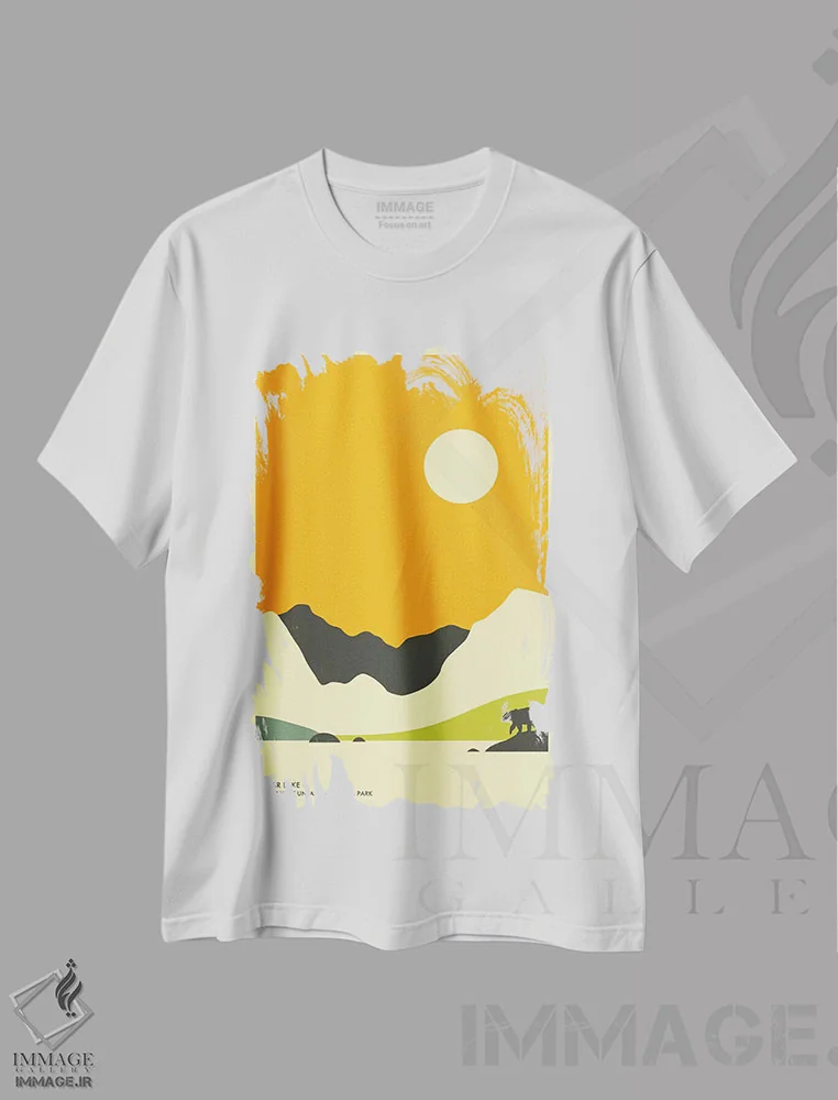 تیشرت سفید طرح دار Rocky Mountain National Park"، هنر دیجیتال اثر جازبری بلو | immage.ir