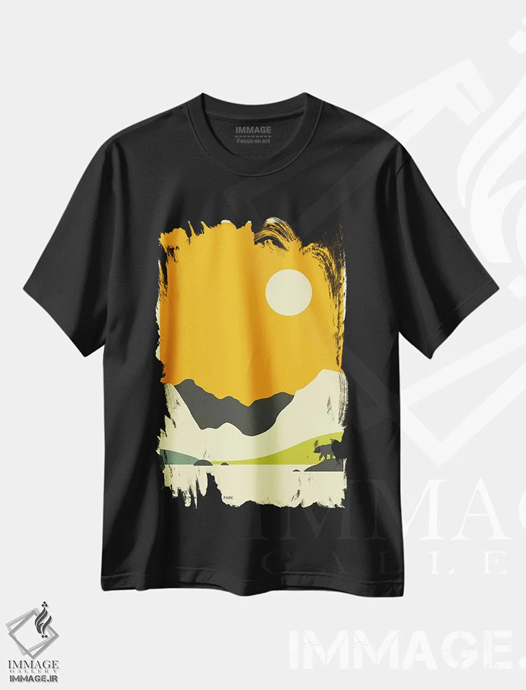 تیشرت مشکی طرح دار Rocky Mountain National Park"، هنر دیجیتال اثر جازبری بلو | فروشگاه ایماژ