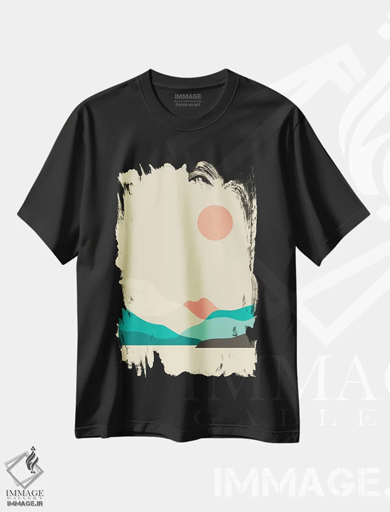 تیشرت مشکی طرح دار Mt. Rainier National Park"، هنر دیجیتال اثر جازبری بلو | فروشگاه ایماژ