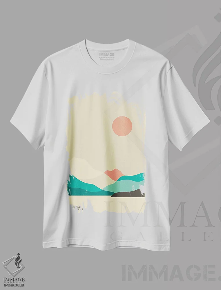 تیشرت سفید طرح دار Mt. Rainier National Park"، هنر دیجیتال اثر جازبری بلو | immage.ir