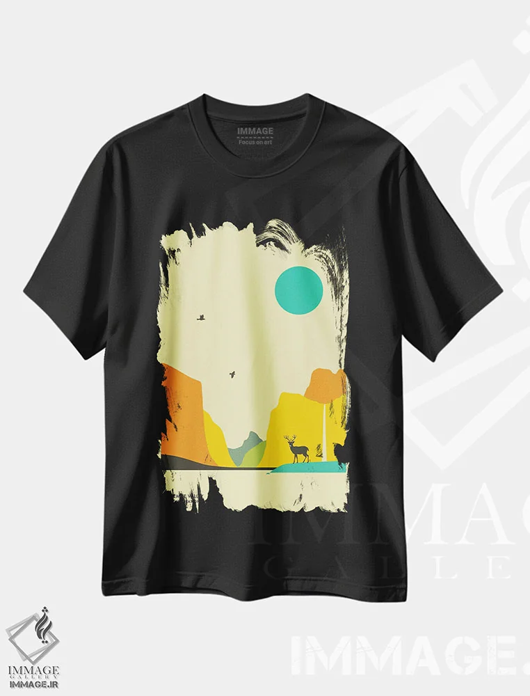 تیشرت مشکی طرح دار Yosemite National Park"، هنر دیجیتال اثر جازبری بلو | immage.ir
