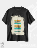 تیشرت مشکی طرح دار حق اختراع نوار کاست صوتی فویوکی یونهارا، هنر دیجیتال اثر جازبری بلو | فروشگاه ایماژ
