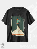 تیشرت مشکی طرح دار اکتشاف ۲، هنر دیجیتال اثر جازبری بلو | فروشگاه ایماژ