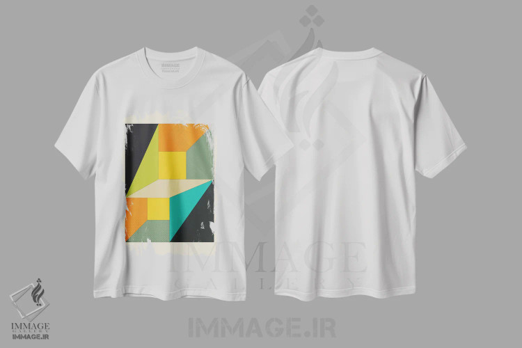 تیشرت سفید طرح دار دژاوو اثر جازبری بلو | immage.ir