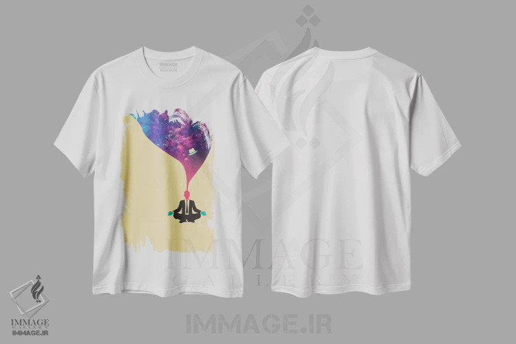 تیشرت سفید طرح دار کاوش IV، وینتیج و رترو اثر جازبری بلو | immage.ir