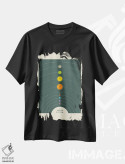 تیشرت مشکی طرح دار منظومه شمسی I، تزئینی اثر جازبری بلو | immage.ir