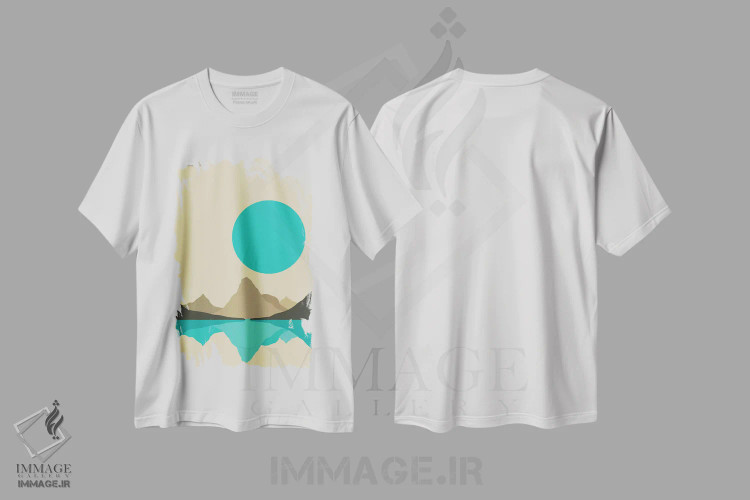تیشرت سفید طرح دار یخچال طبیعی، وینتیج و رترو اثر جازبری بلو | فروشگاه ایماژ