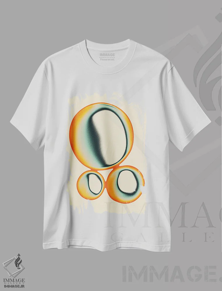 تیشرت سفید طرح دار اکتوپلاسم XXV اثر جازبری بلو | فروشگاه ایماژ