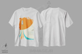 تیشرت سفید طرح دار شاتل فضایی، تزئینی اثر جازبری بلو | immage.ir
