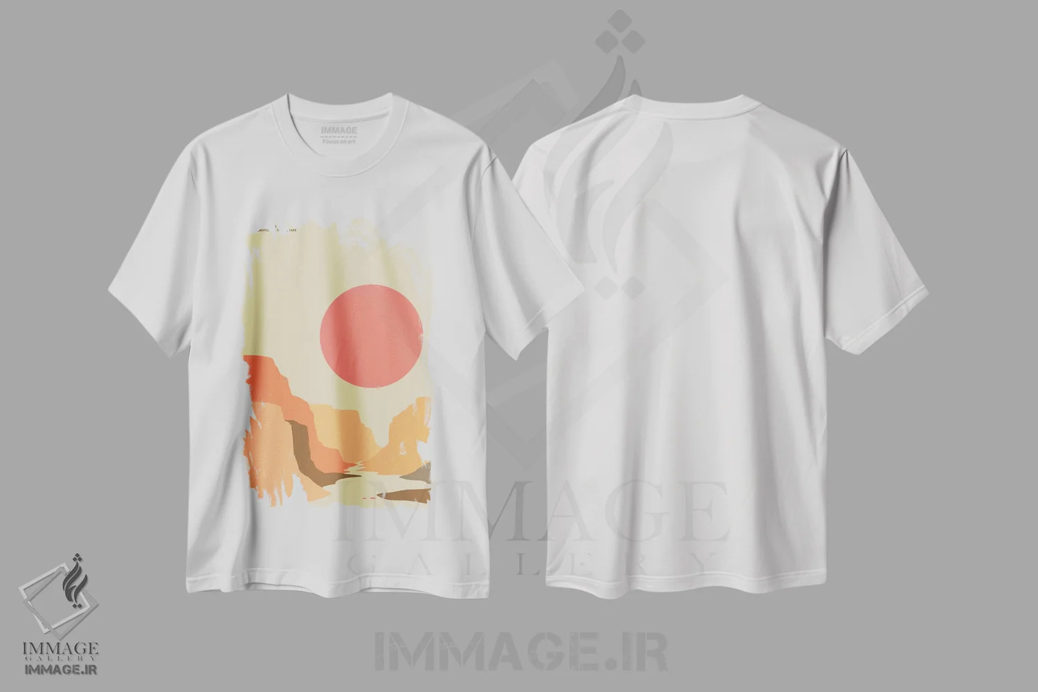 تیشرت سفید طرح دار گرند کنیون، تزئینی اثر جازبری بلو | فروشگاه ایماژ