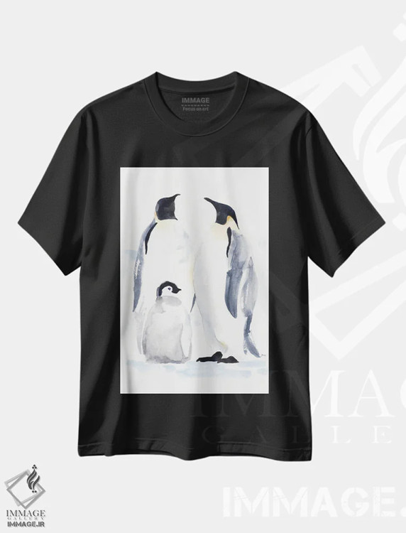 تیشرت مشکی طرح دار لب آب I اثر جان باتلر | immage.ir