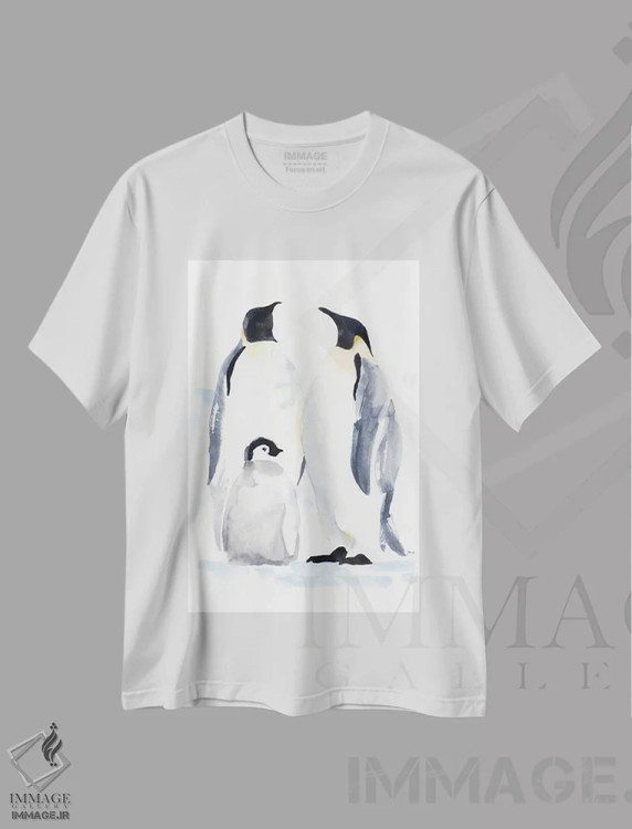 تیشرت سفید طرح دار لب آب I اثر جان باتلر | فروشگاه ایماژ