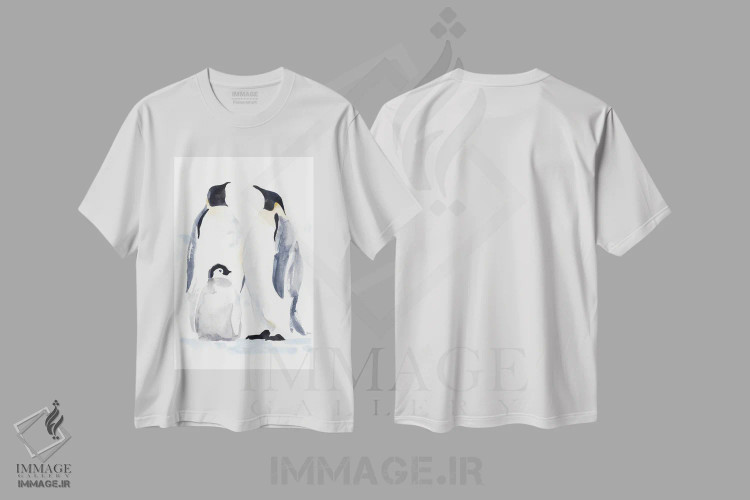 تیشرت سفید طرح دار لب آب I اثر جان باتلر | فروشگاه ایماژ