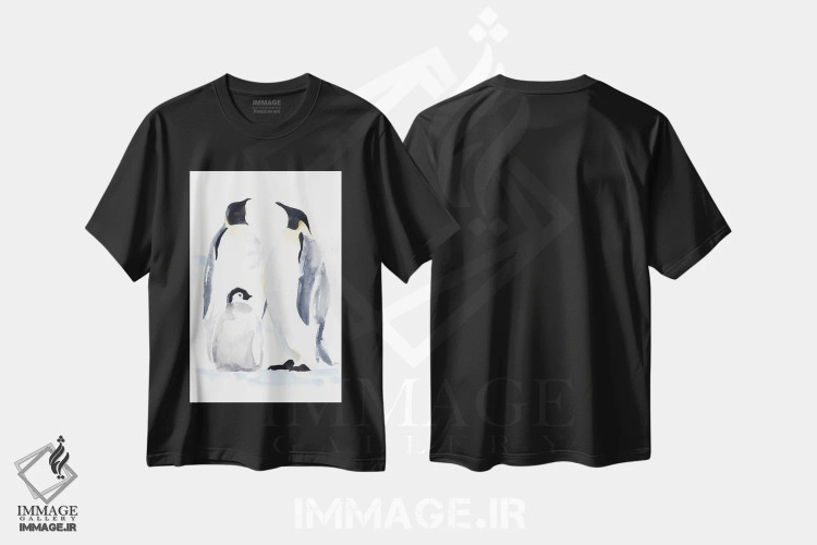 تیشرت مشکی طرح دار لب آب I اثر جان باتلر | immage.ir