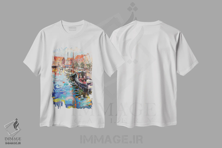 تیشرت سفید طرح دار انکهویزن، هلند، دکور معاصر اثر ژوس کوفرر | immage.ir