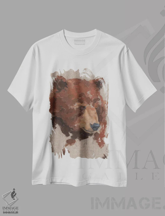 تیشرت سفید طرح دار خرس بزرگ I، دکور کلبه و لژ اثر جیکوب گرین | immage.ir