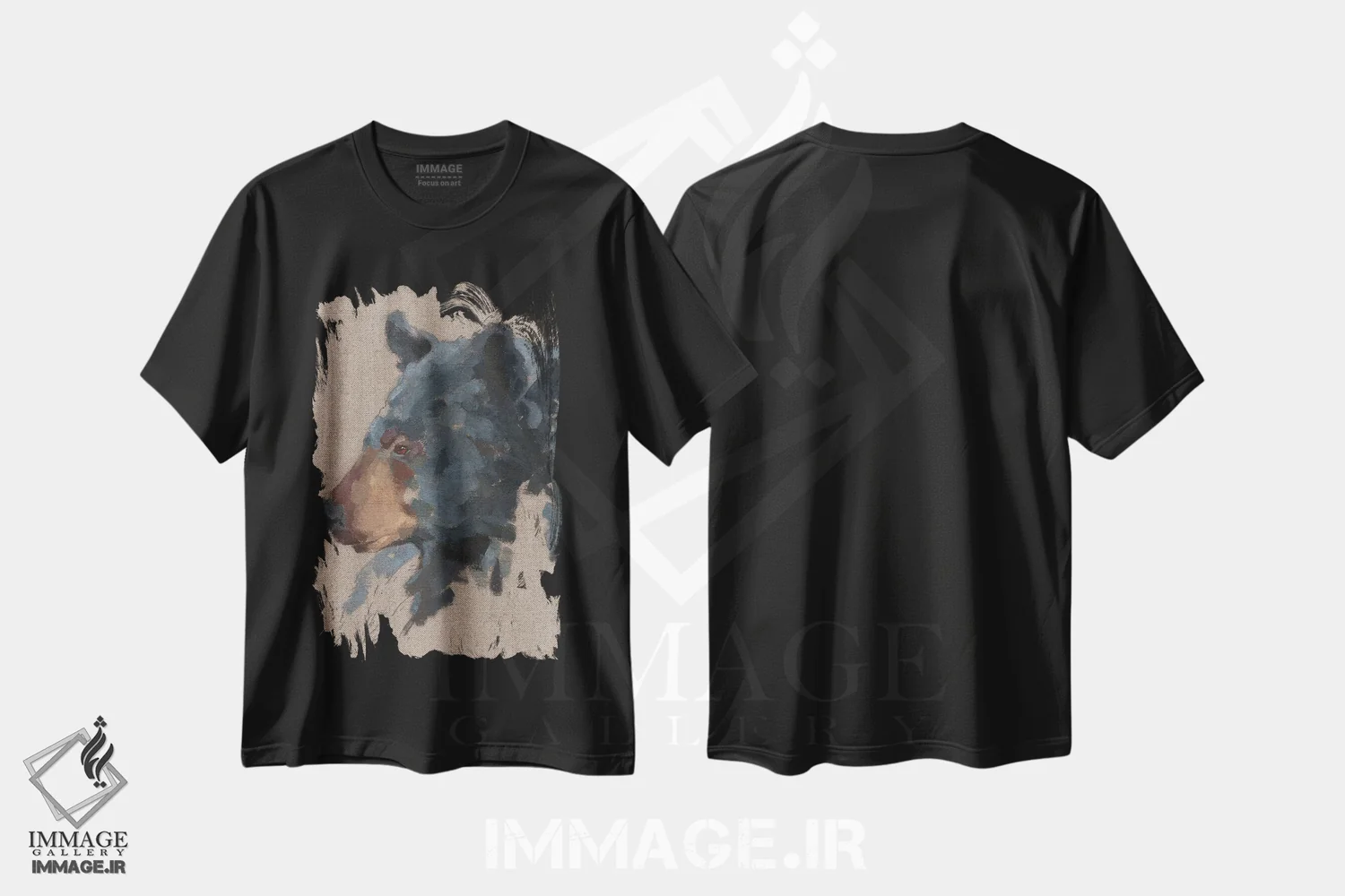 تیشرت مشکی طرح دار خرس بزرگ IV، دکور کلبه و لژ اثر جیکوب گرین | immage.ir