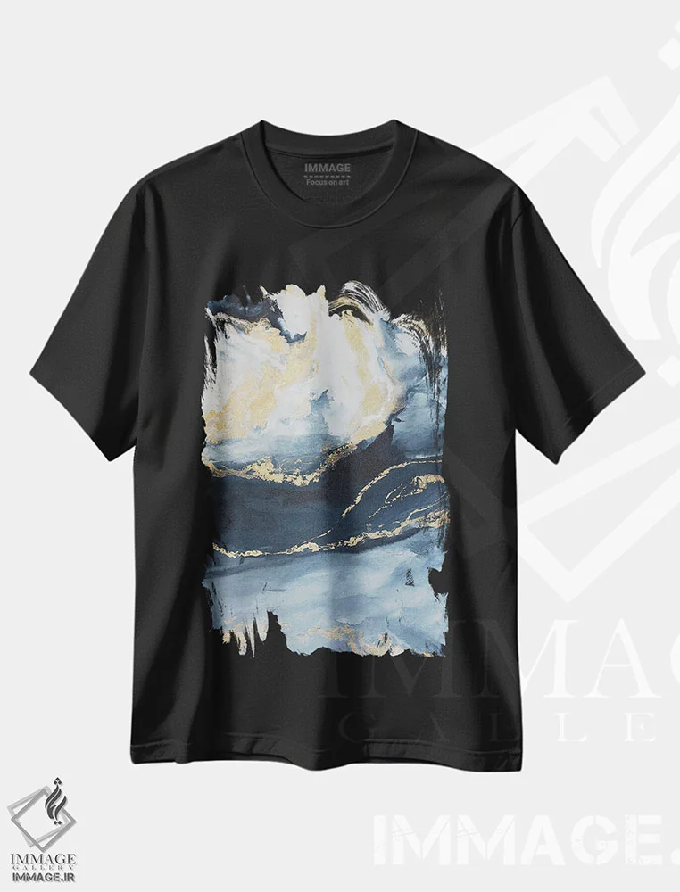 تیشرت مشکی طرح دار اتحاد II اثر جولیا کونتاسسی | فروشگاه ایماژ