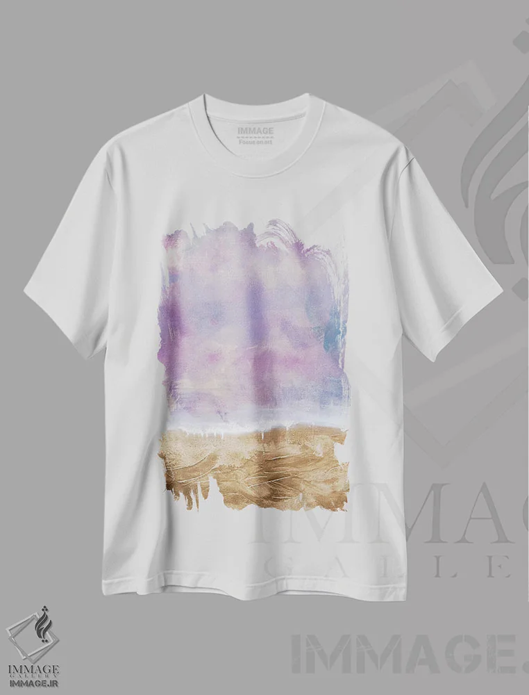تیشرت سفید طرح دار مسافر شگفت انگیز II اثر جولیا کونتاسسی | immage.ir
